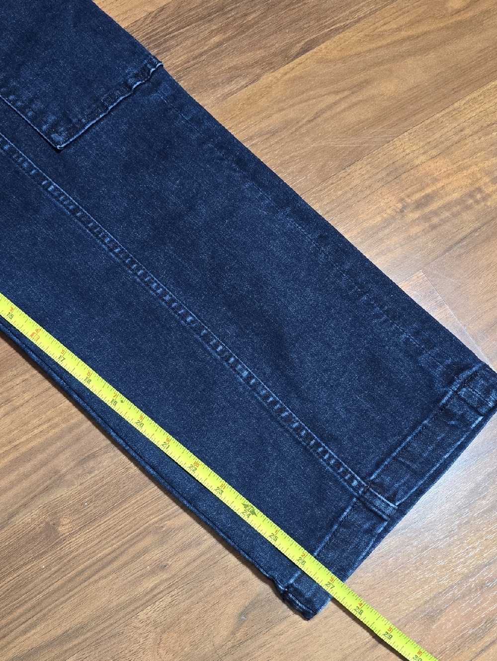 Driftwood Jeans 31 Blue Cargo High Rise Wide Leg Stretch Utility - Picture 10 of 10